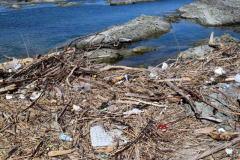 海洋プラスチックごみ（画像）